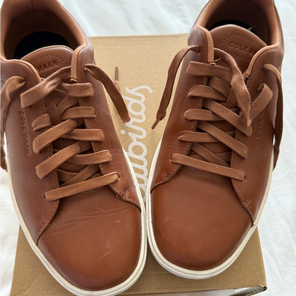 Cole Haan Men's Tan Leather Sneakers